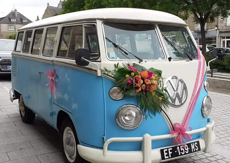van décoration fleurs
