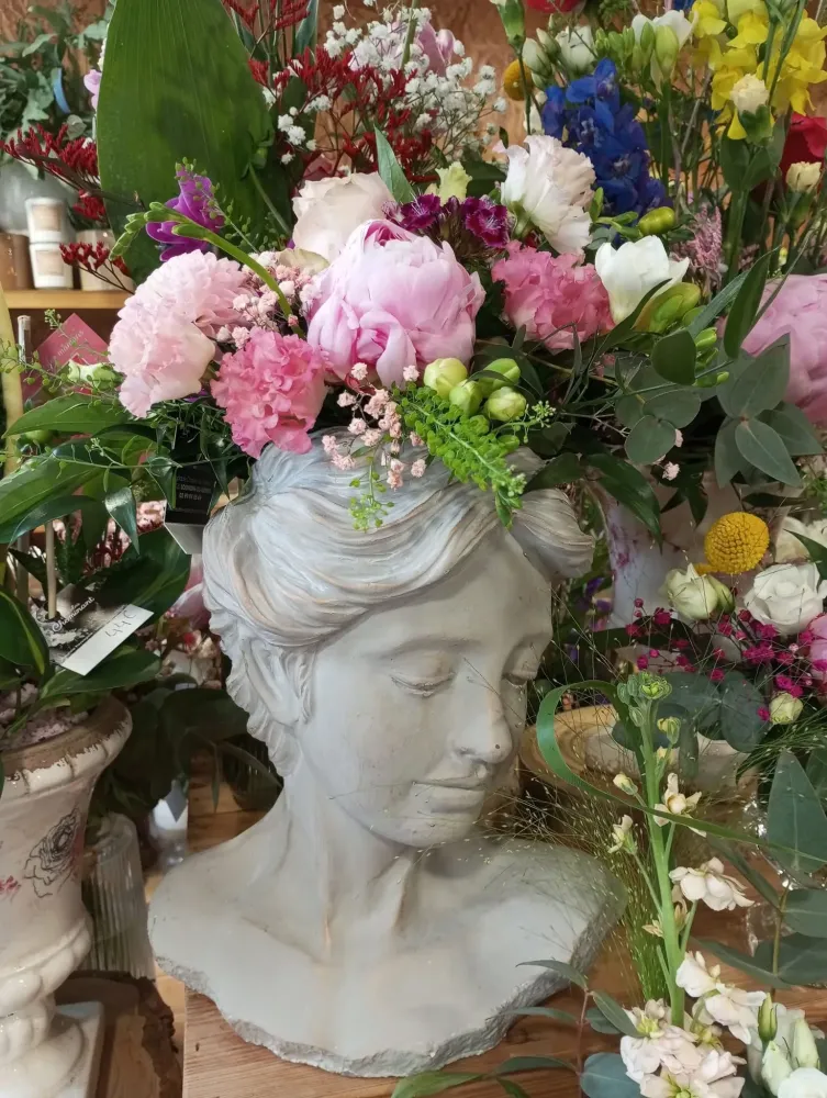 fleurs visage